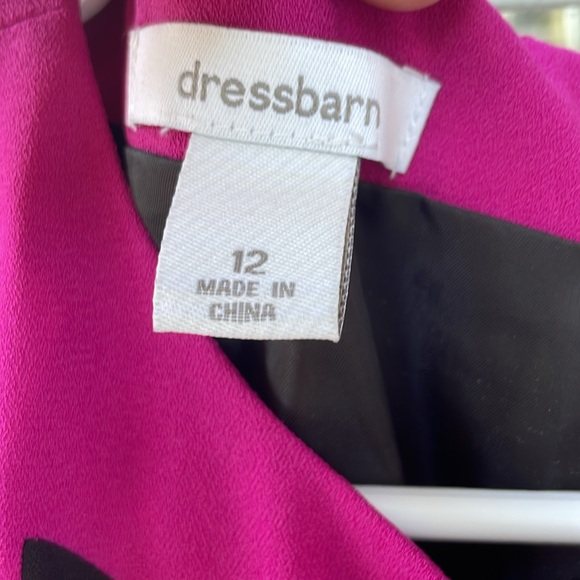 Black and fushia sleeveless dress size 12 -NEW with tags - Picture 2 of 7